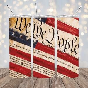 We The People 20oz Tumbler American Flag